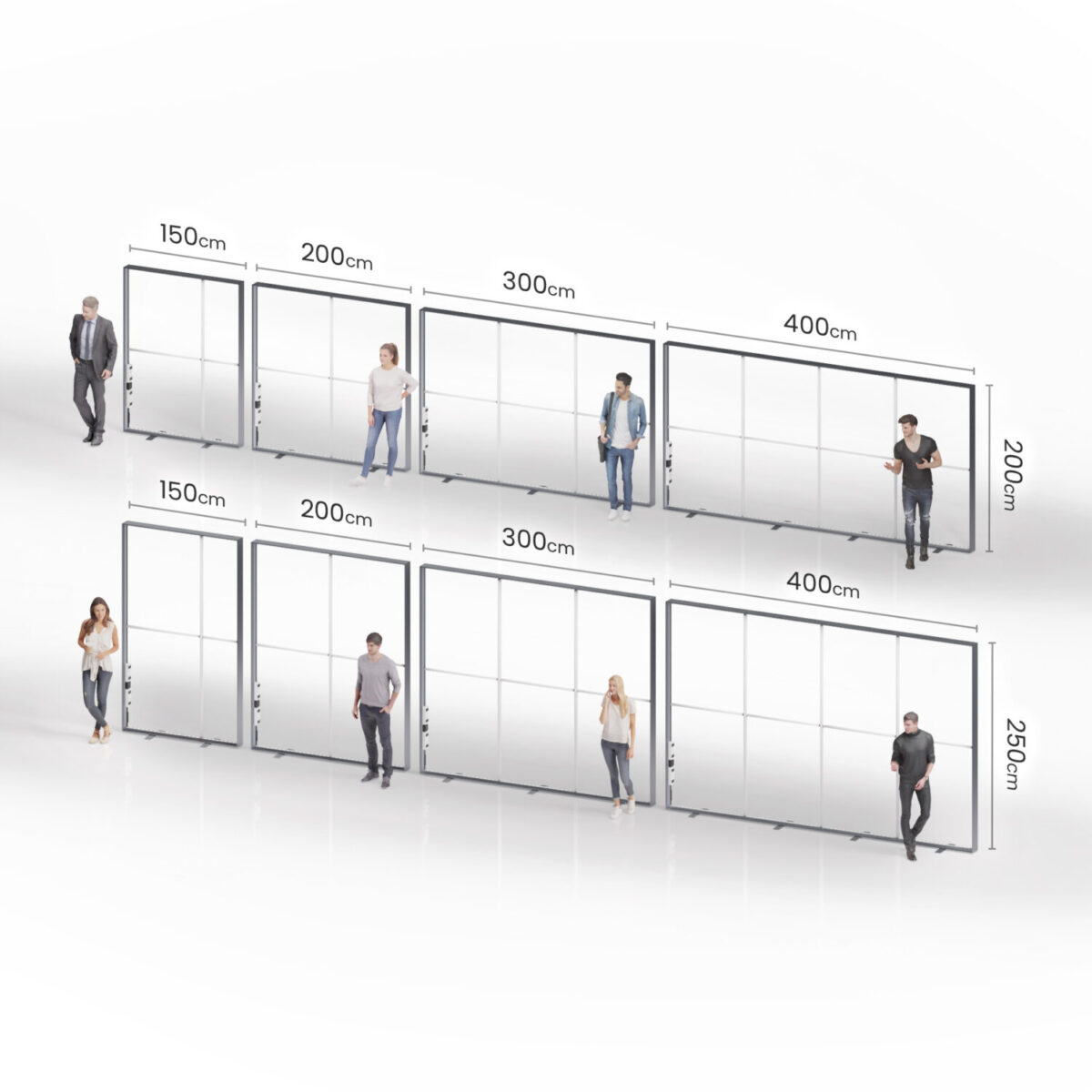 Textilspannrahmen Lightframe GO BIG Produktgröße Konstrukt