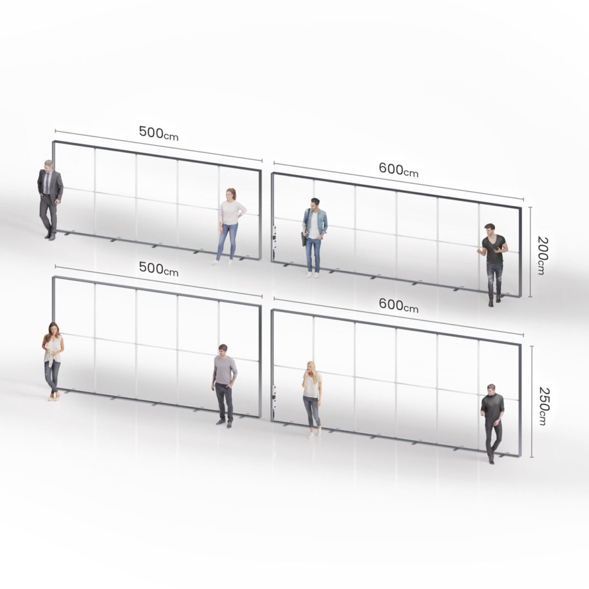 Textilspannrahmen Lightframe XL Produktgröße Konstrukt